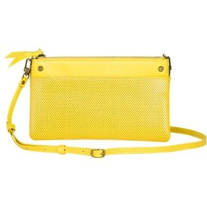 NEW! Perforated Leather Convertible Wallet Bag